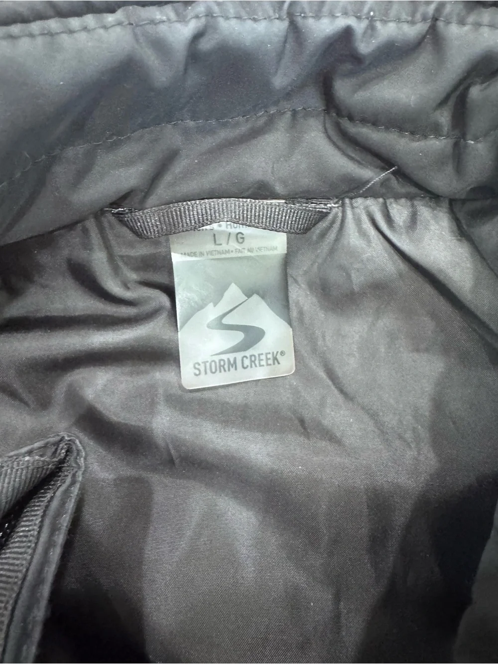Storm Creek Men’s Front Runner Quilted Vest - Black - Size L